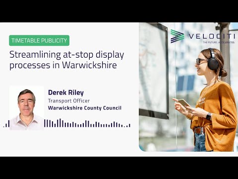 Timetable publicity – Streamlining at-stop display pro …