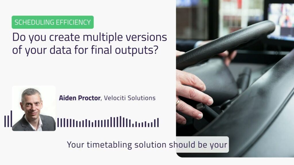 Scheduling | Do you create multiple versions of your data fo …
