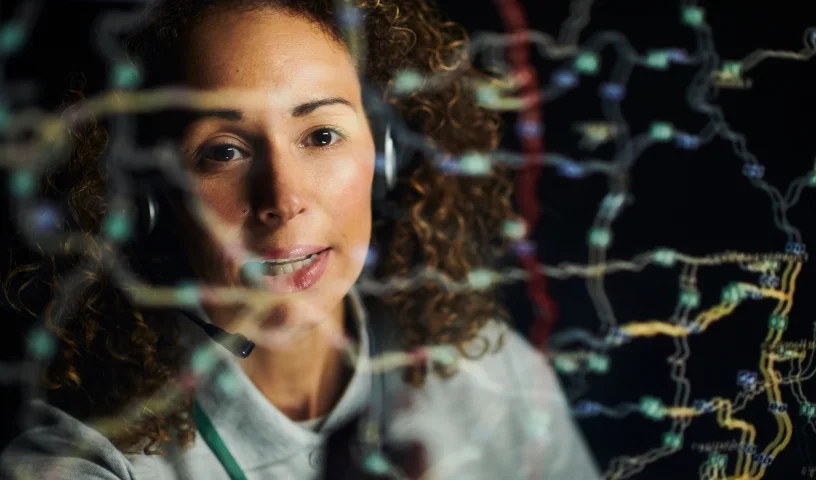 Duty co-ordinator looking at screen